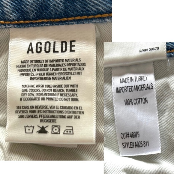 AGOLDE PARKER VINTAGE CUT OFF SHORT IN SWAPMEET Size 26 - Picture 12 of 15